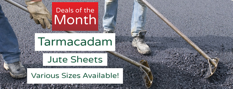 5% Off Tarmac Jute Sheets this Autumn - JUTE5