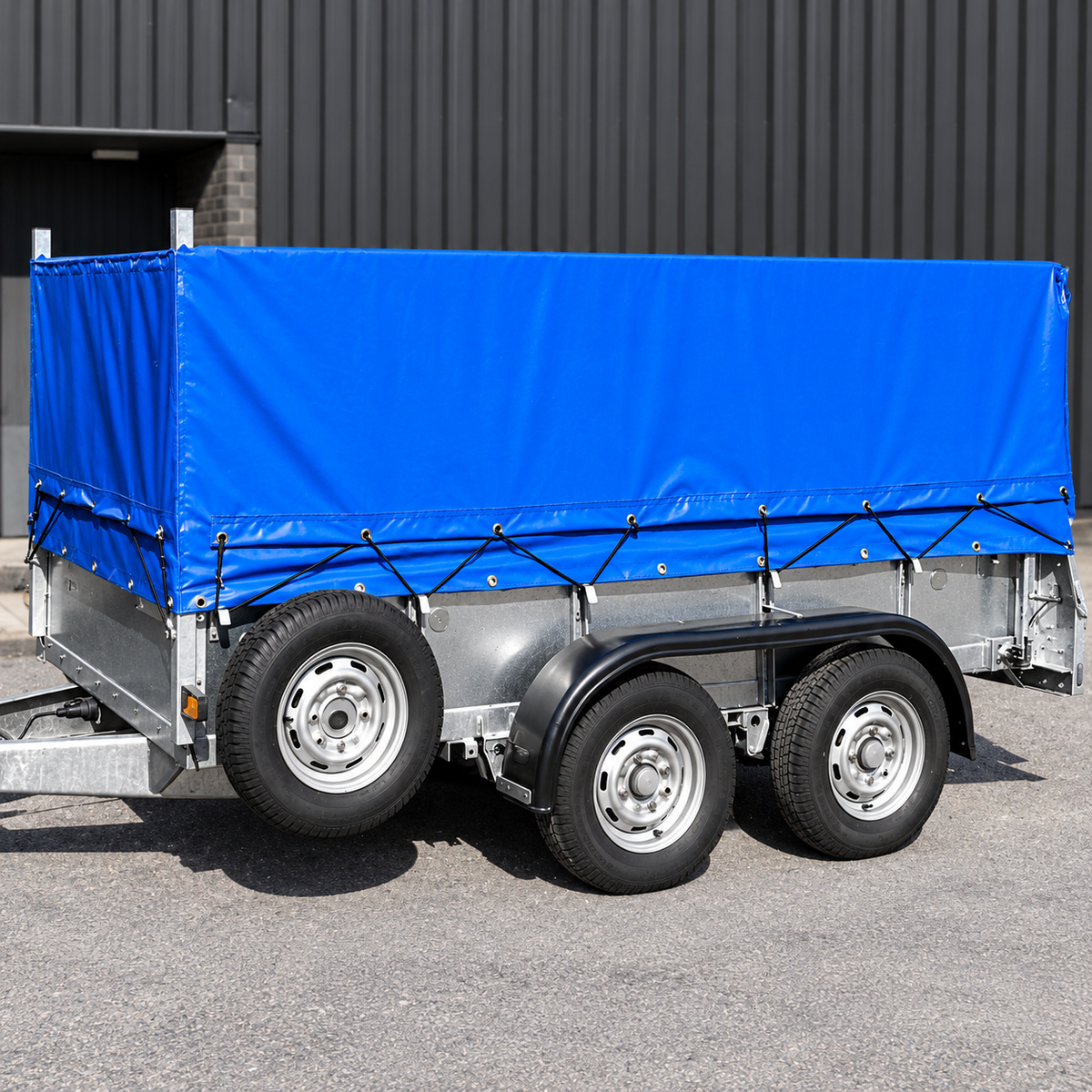 Bespoke trailer covers manufactured by Mudfords
