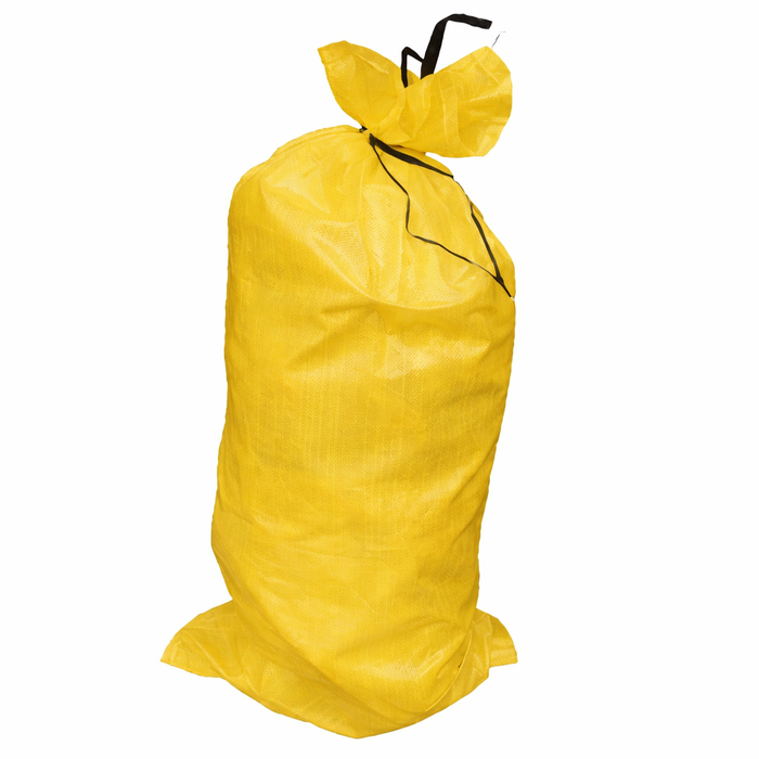 Polypropylene Sandbags – Unfilled, Yellow, Pack of 10 | Flood Defence & Multi-Purpose Use | Mudfords