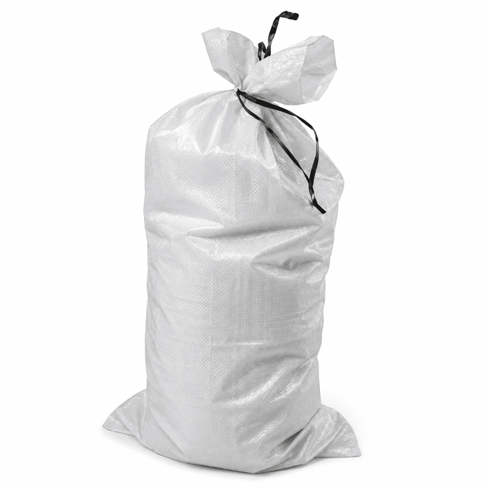 Polypropylene Sandbags – Unfilled, White, Pack of 10 | Flood Defence & Multi-Purpose Use | Mudfords