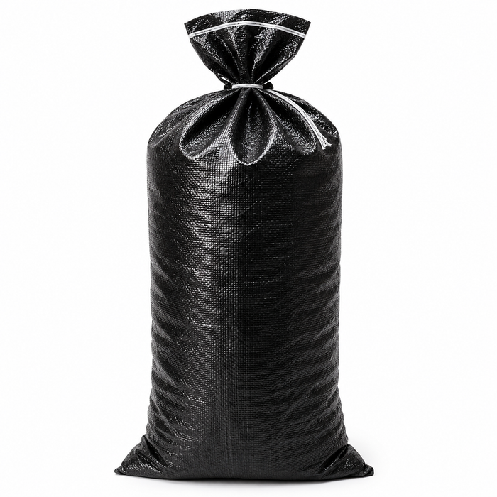 Polypropylene Heavy Duty Sandbags – Black, Unfilled (Pack of 5) | Flood Defence & Outdoor Use