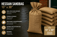 Hessian Sandbags – Unfilled (Pack of 10) | Flood Protection & Construction Use | Mudfords