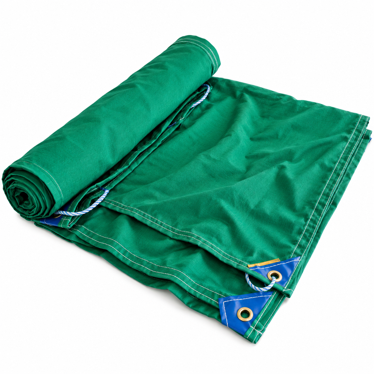 Green Cotton Canvas Tarpaulin 14oz – Breathable Water-Repellent Cover