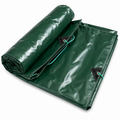 HEAVY DUTY PVC TARPAULIN 610GSM GREEN - WATERPROOF INDUSTRIAL COVER