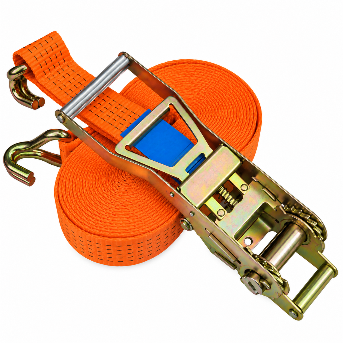 50mm Ergonomic Ratchet Strap with Claw Hooks – 5000kg