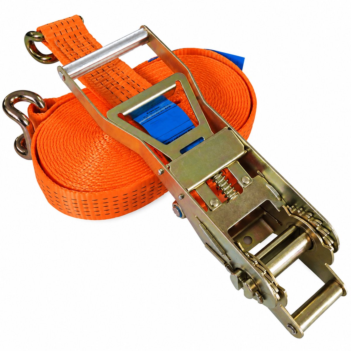 Ergonomic Ratchet Strap with Chassis Hook – 50mm x 10m