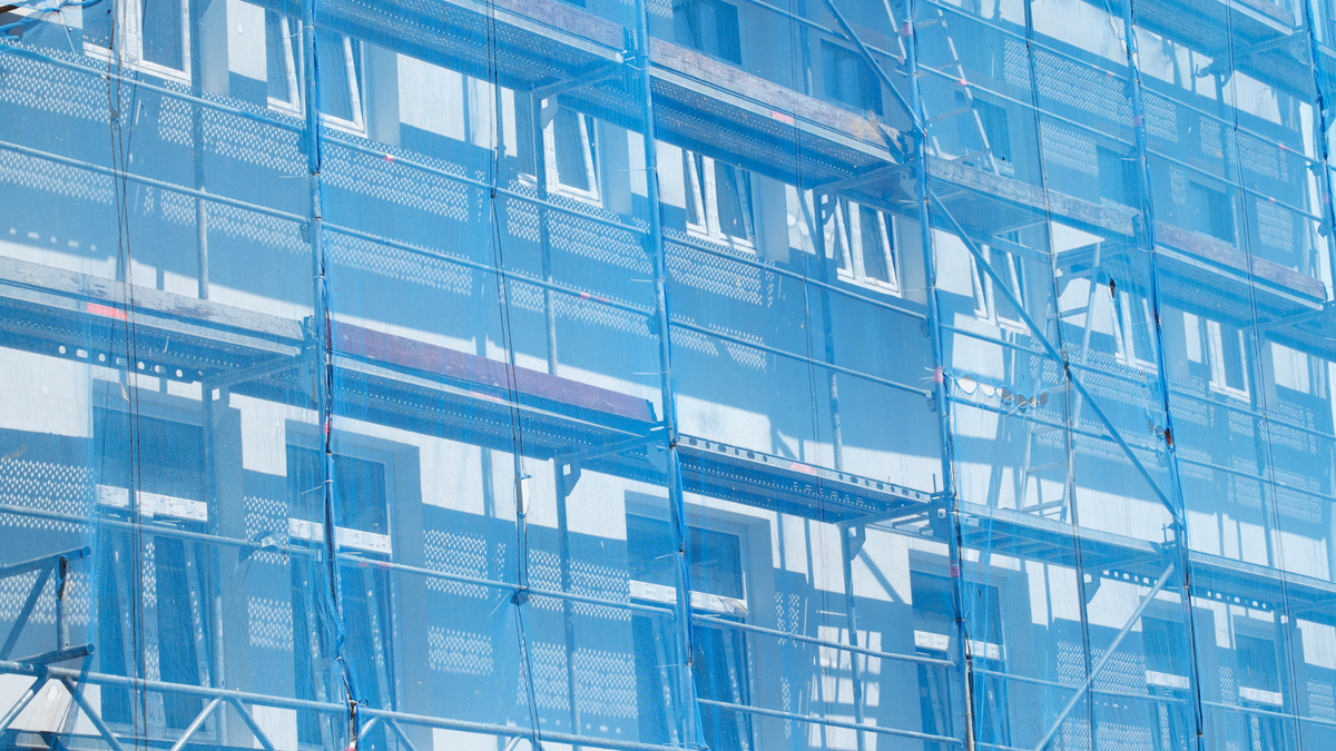 blue debris netting – 2m